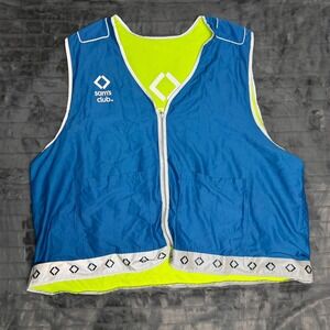 Sams Club Reversible Safety Vest Blue Hi-Vis Yellow Reflective 7XL SC2022 Mens